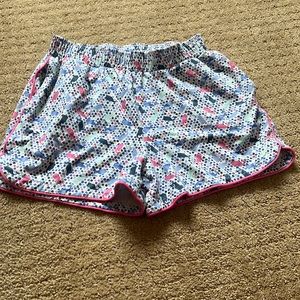 pink blue and green vineyard vine poka dot and whale pattern(WORN ONCE)